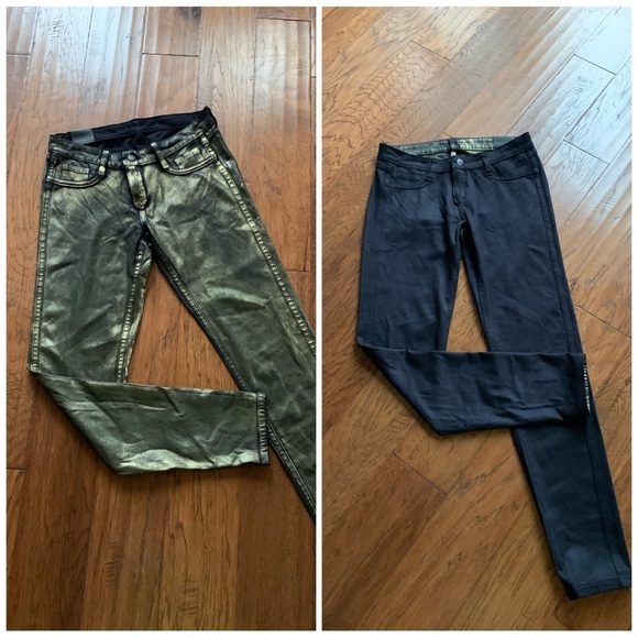 Bleulab Reversible Skinny Metallic Coated Jeans - Picture 5 of 11